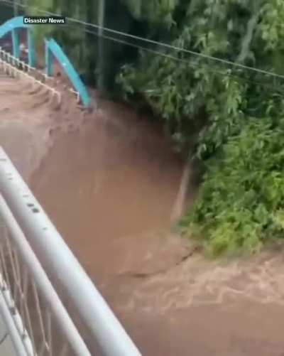 Urandi Bahia Brazil - 02 March 2026 - Flooding followed extreme rainfall in parts of the area