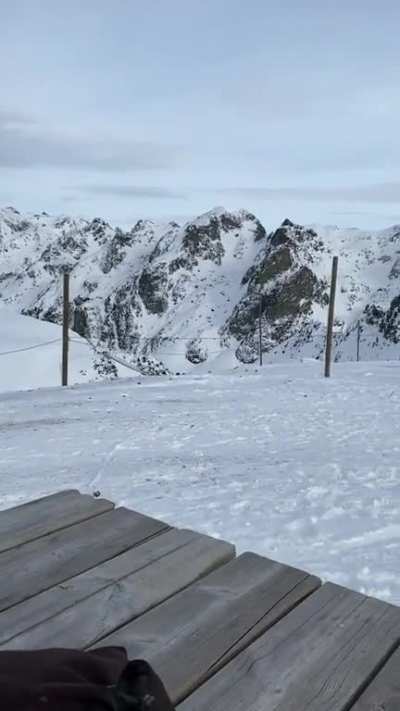 -11°C, on an Alp