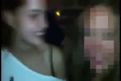 Kissing a girl