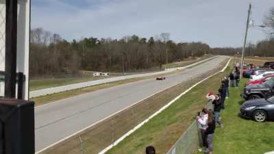 F2004 at Road Atlanta. Ferrari should scrap their trash can this year and race this.