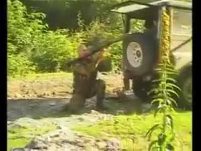 Kodori crisis, Abkhazia, 2006. Ambush of local insurgent militiamen against units of the Ministry of Internal Affairs of Georgia.