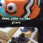 nemo cake in the glass