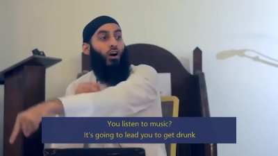 Listen up good people of this subreddit. Dawah Man says listening to music makes you gay. So delete all your MP3, WMV or any other music files on your phones, media players, PCs etc. It's bad enough that we're already apostates. Let's not be music listeni
