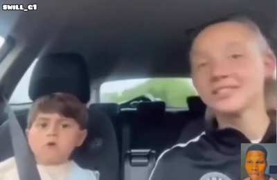 A seven year old non verbal autistic son, randomly starts singing whilst out with his big sister.