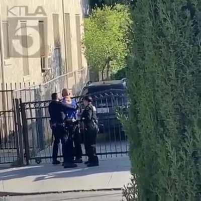 Good ole American police protecting the city.