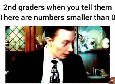 What's smaller than 0