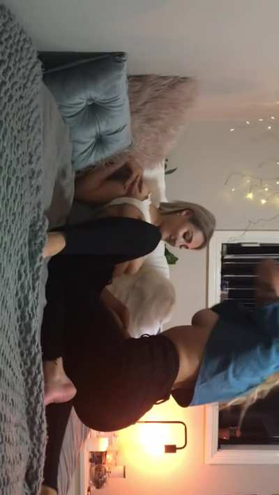 Blonde horny lesbians