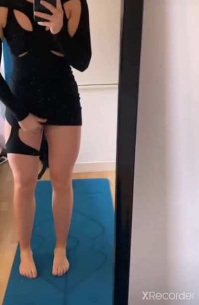 Showing off her new 