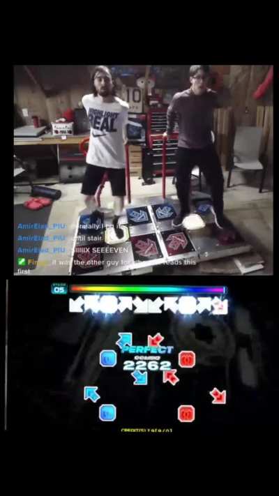Insane duo gets a perfect score in arcade dance game (source link in description)