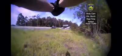 Man starts a shootout with a bike cop | Instant Karma ( Headshot )