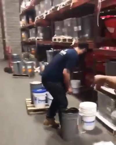 He dirty at work