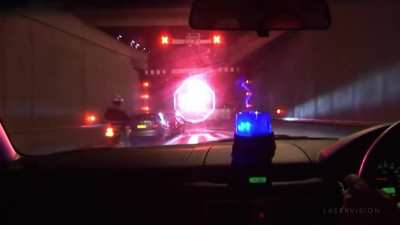 Harbour Tunnel Projector Stop Sign