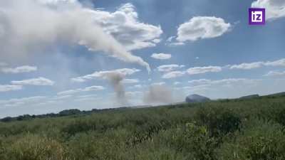 RU POV: Ukrainian Su-25 jet was shot down by Russian OSA Anti-Air System. Operator said they realized it only a few days later when they accidentally found the wreck.