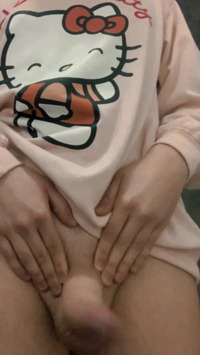 Looking innocent all day, playing with my heavy cock all night ❤️