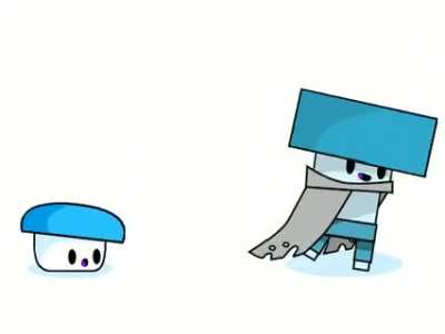 not very polished, but a good first try for a FNF test with both versions of my boi mushby!