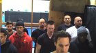 Chris Evans rehearsing for the Elevator Fight Scene in Winter Soldier