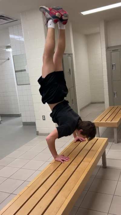 Fooling around after gym class