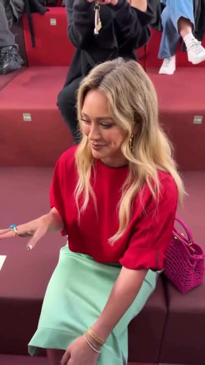 'The Fendi Spring/Summer 2026 runway hasn’t even begun yet and Hilary is already obsessed' - IG September 2025