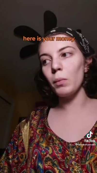 Customer service: NPC style (Note: the person in this video uses they/them pronouns)
