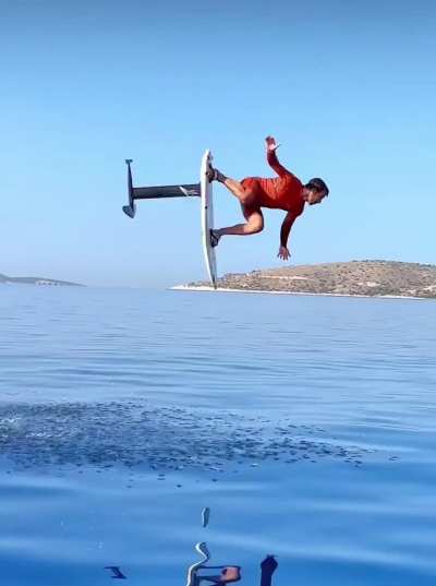 This backflip on the ocean