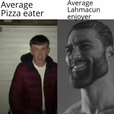 Olmak lahmaç büyük pizzadan