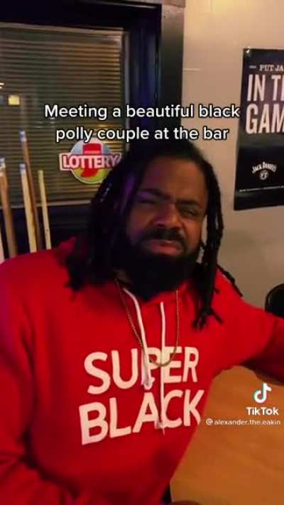 Meeting a beautiful black poly couple at the bar