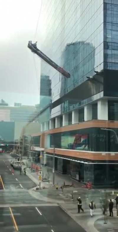 Too windy for window cleaning.