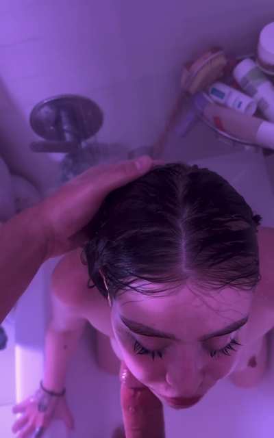 My ex didn’t like his cock sucked, so now I throat his brother