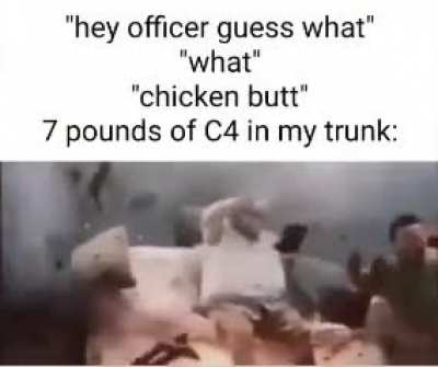 Officer didn’t get the joke :(