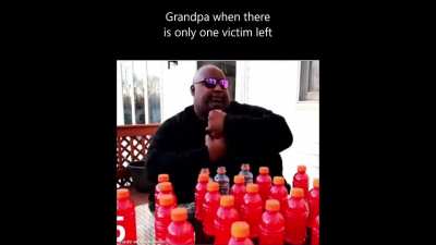 Grandpa gets fed