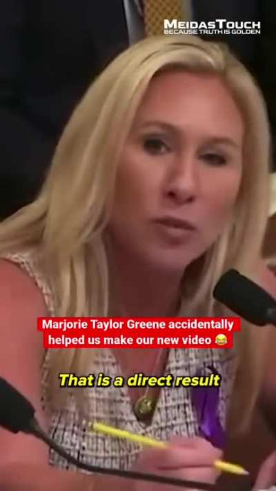 Marjorie Taylor Greene spitting facts.