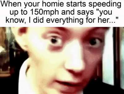 chill tf out man