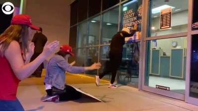 Flashback: Back in November, Trump cult members were praying in front of the election office in Nevada.