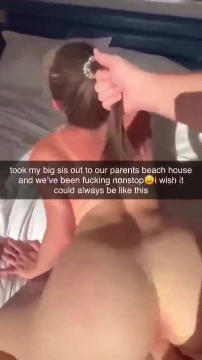 Sex with my sister at the beach house