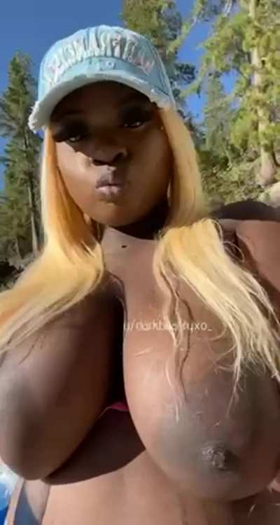 I love being the only black girl at nude beaches