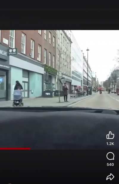 Man in fancy car quite literally thinks he’s the main character