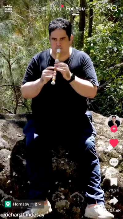 This is Richard, he is sitting on a rock!!