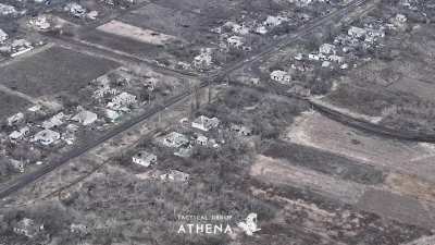 UAV scouts of Tactical Group Athena detected and corrected strikes on Russian UAV operators and a mortar crew near Kupiansk.