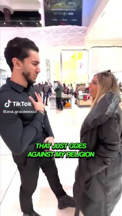 Just invade a random guy's personal space asking 
