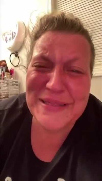 Pooping MAGA woman has a breakdown over Biden being inaugurated.