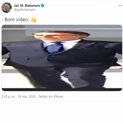 Bolsonaro haciendo shitposting para ganar votos