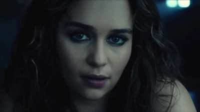 Emilia Clarke has something on her mind while teasing you under the table