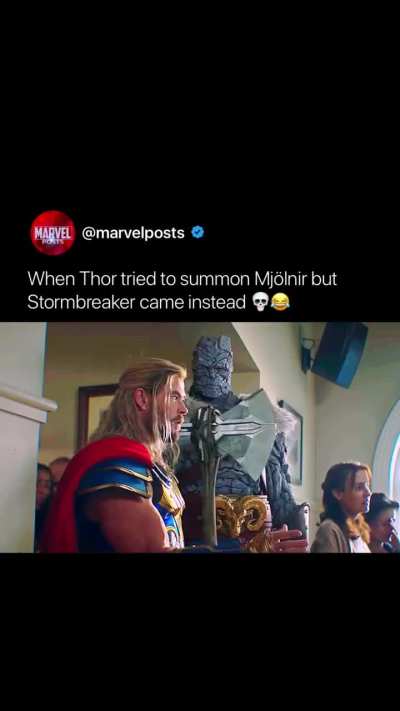 The most jealous weapon in the MCU. 🪓