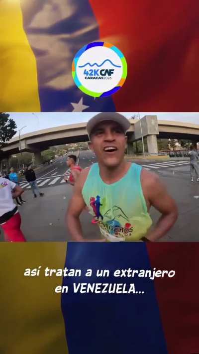 Argentino se fue a Venezuela a correr la maratón CAF y así lo trataron