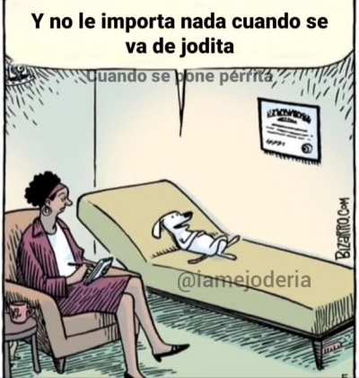 La vi moviendo la cola