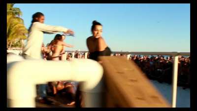 Faith Ordway Bikini Twerk & Tit Flash