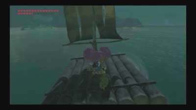 Blue garb + balloons = airship