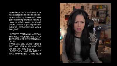 Rae's technical difficulties continue at worst time possible! Text on screen issues too!