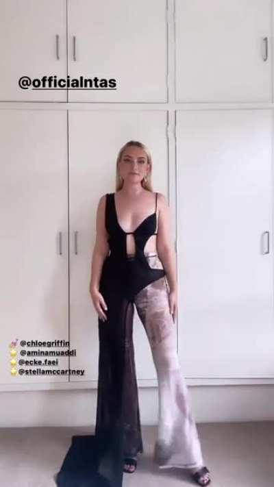 Insta today, she’s off out.