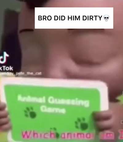 DID HIM DIRTY 💀